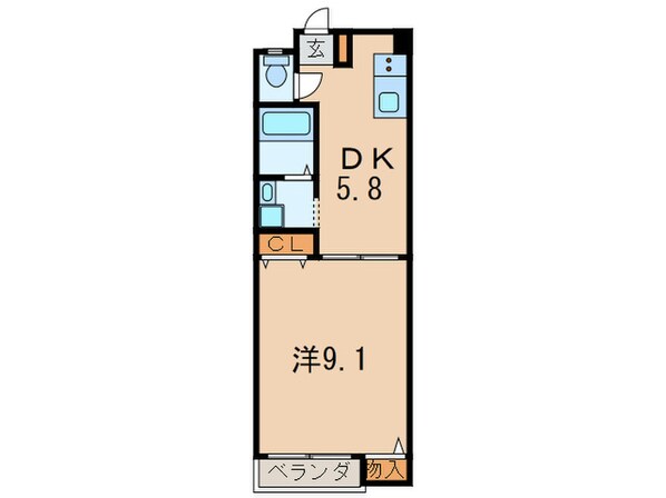 グレイス川西北館の物件間取画像